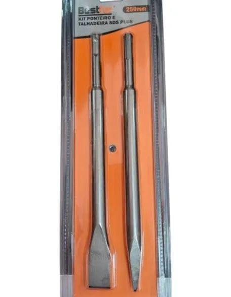 KIT PONTEIRO E TALHADEIRA 250MM SDS PLUS 2PCS