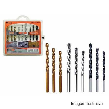 KIT BROCAS MISTAS 9PCS
