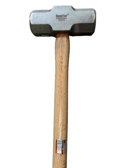 MARRETA OITAVADA CABO MADEIRA 1500G ACO FORJADO