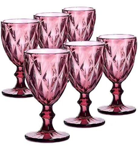 TAÇA DIAMOND AMETISTA 260ML 6 PÇS