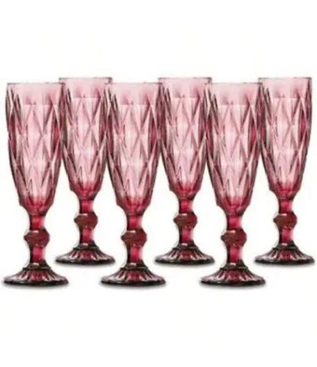TAÇAS CHAMPAGNE DIAMOND 170ML  JG 6PÇS