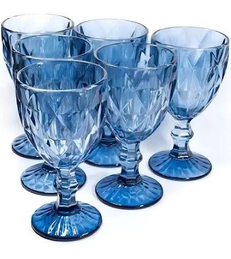 TAÇA DIAMOND SAFIRA 260ML JG 6 PÇS