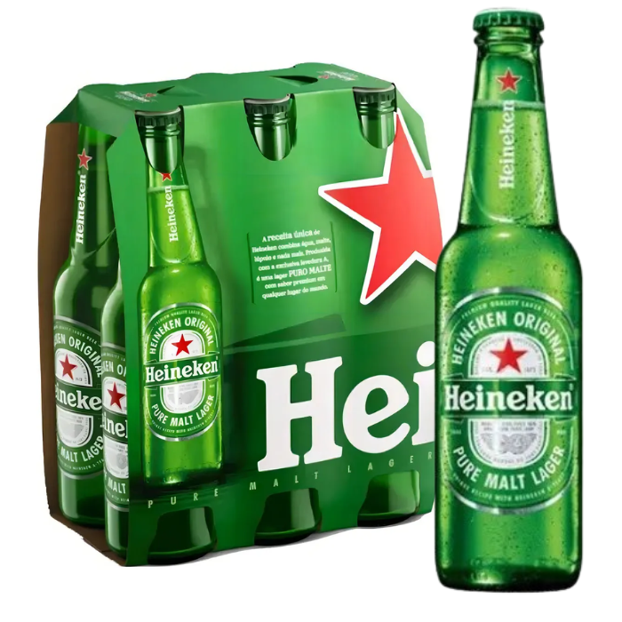CERVEJA HEINEKEN LONG NECK 330ML C/6