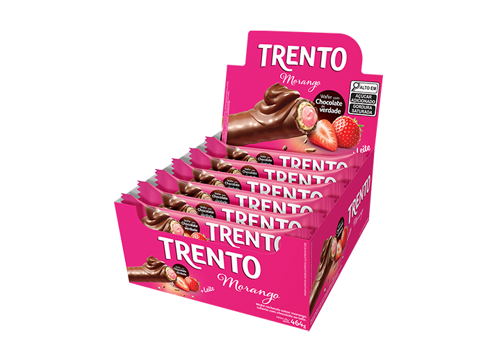 TRENTO MORANGO C/ CHOCOLATE 32GR C/16