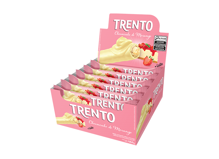 TRENTO CHEESECAKE MORANGO 32GR C/16
