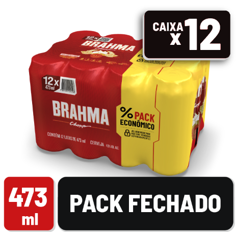 CERVEJA BRAHMA CHOPP LATA 473ML C/12