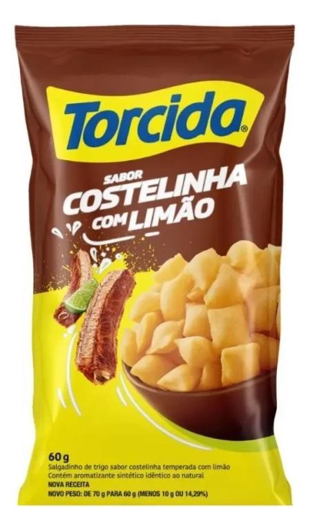 SALGADINHO TORCIDA COSTELINHA COM LIMAO 60G