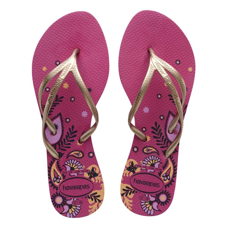 HAVAIANAS TRIA PRINT BRANCO/ROSE 39/40