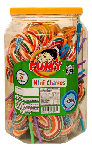 PIRULITO FUMY MINI CHAVES POTE C/30