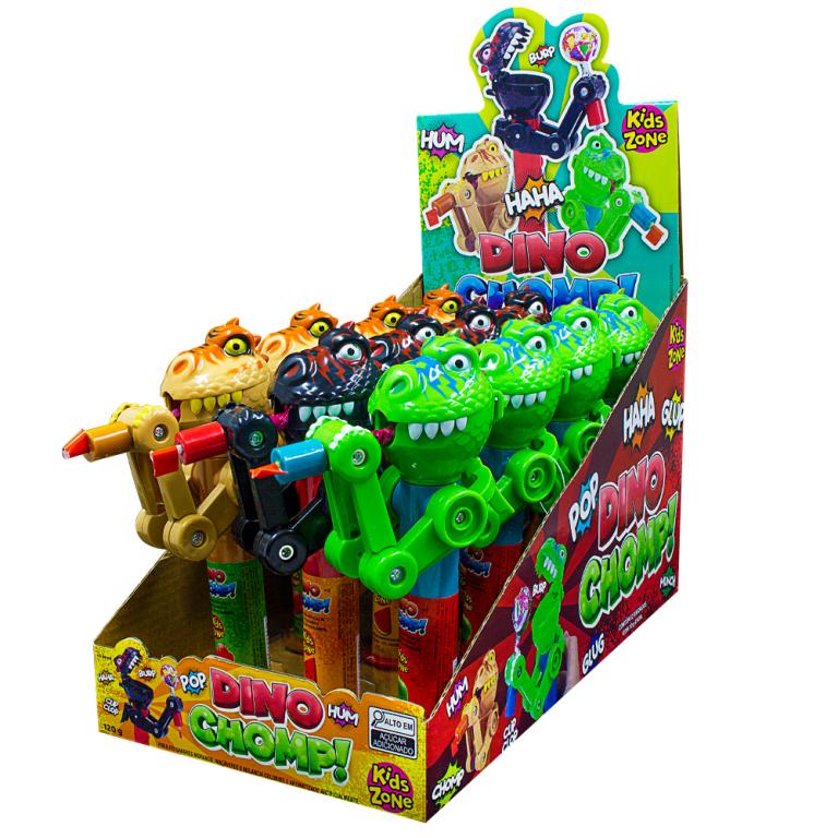 KIDS DINO CHOMP PIRULITO COM BRINQUEDO DP C/9