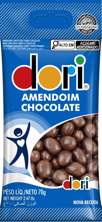 AMENDOIM CHOCOLATE DORI 70G UND
