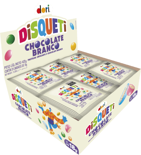 DISQUETI CHOCOLATE BRANCO DP 24X18G