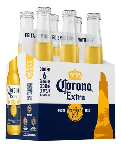 CERVEJA CORONA LONG NECK 330ML C/6