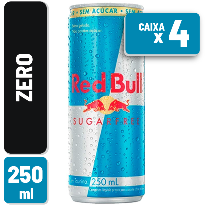 RED BULL SUGAR FREE LATA 250ML C/4