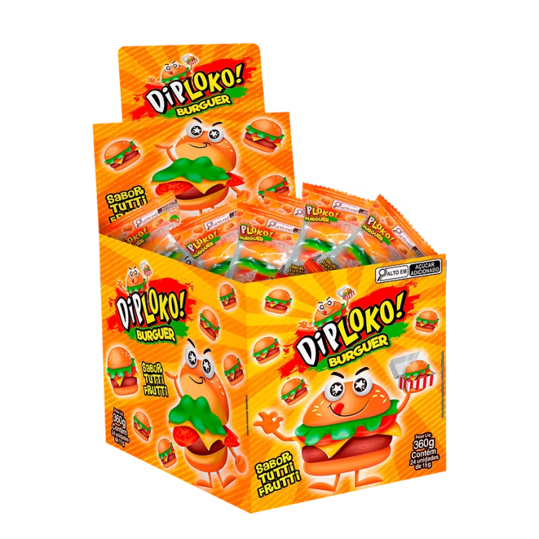 DIP LOKO BURGER GUMMY DP 24X15G