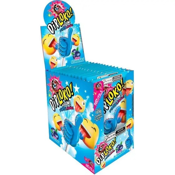 DIP LOKO BOOOM PINTA LINGUA BLUEBERRY DP 15X11G