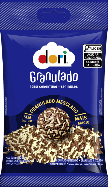GRANULADO CHOCOLATE MESCLADO DORI UND 120G
