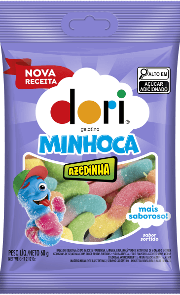DORI SM GELATINA MINHOCA ÁCIDA CX 16x60g