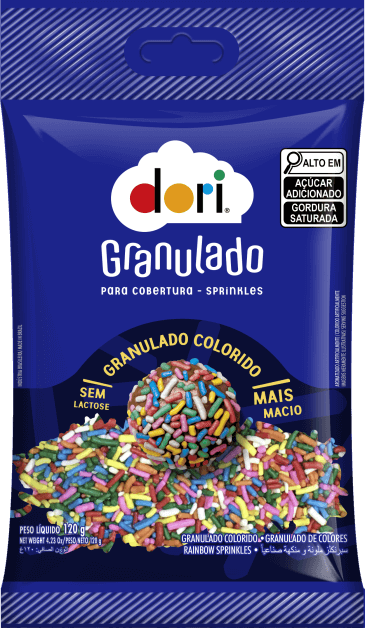GRANULADO COLORIDO DORI UND 120G