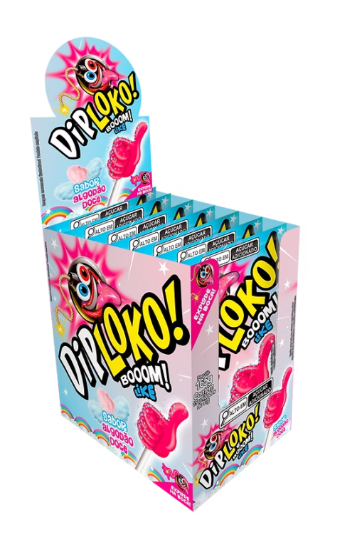 DIP LOKO BOOOM ALGODAO DOCE DP 15X11G