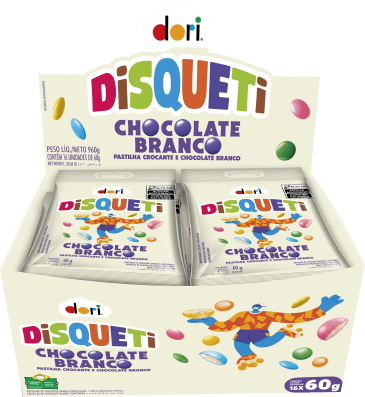 DISQUETI CHOCOLATE BRANCO DORI DP 16X60G