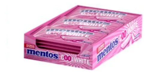 GOMA DE MASCAR MENTOS COOL WHITE TUTTI FRESH DP C/15