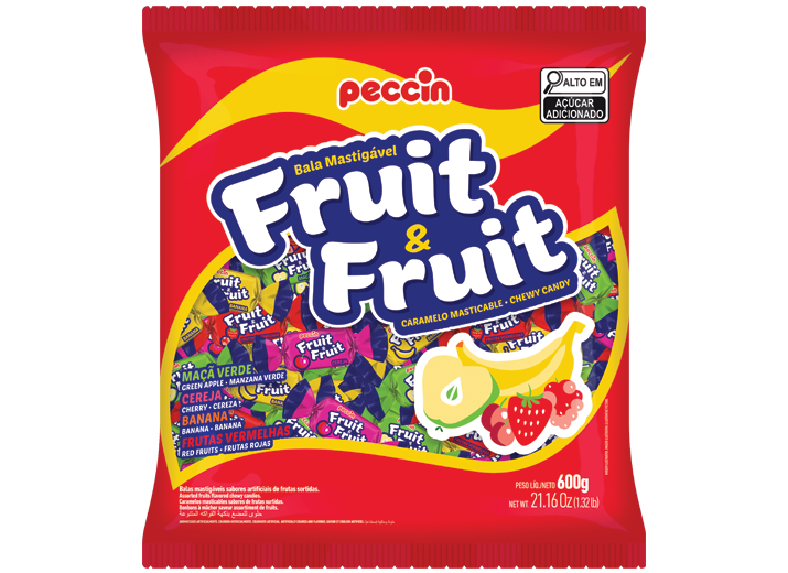 BALA MACIA PECCIN FRUIT & FRUIT SORTIDA 400G