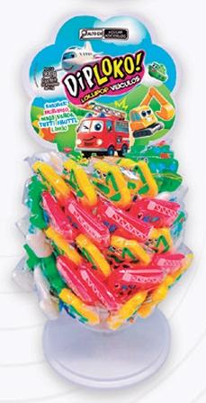 DIP LOKO LOLLIPOP VEICULOS SORTIDOS 60X15G