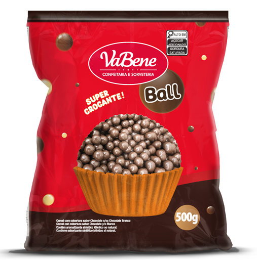 VABENE CEREAL MEGA BALL AO LEITE 500G