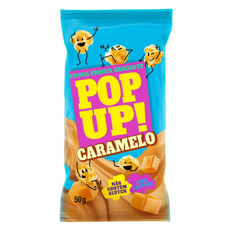 PIPOCA POP UP CARAMELO 50G