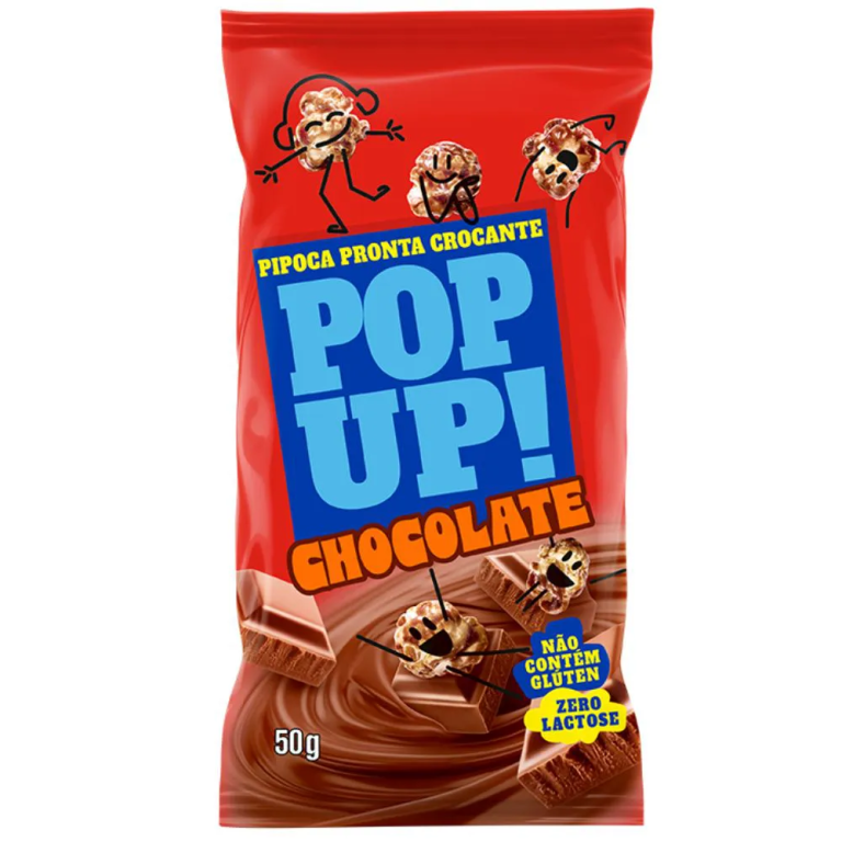 PIPOCA POP UP CHOCOLATE 50G