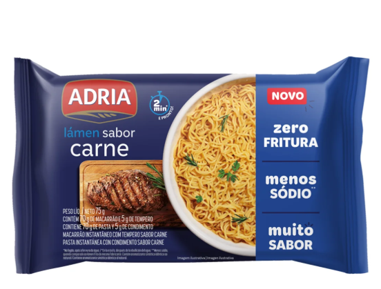 ADRIA - MACARRAO INSTANTANEO CARNE 75G