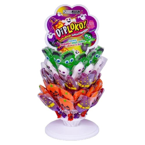 DIP LOKO LOLLIPOP HALLOWEEN SORTIDOS 60X15G