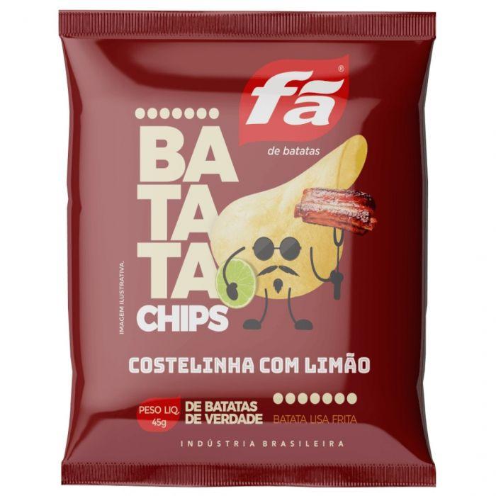 BATATA CHIPS FA COSTELINHA COM LIMAO 45G