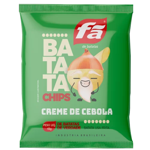 BATATA CHIPS FA CREME DE CEBOLA 45G
