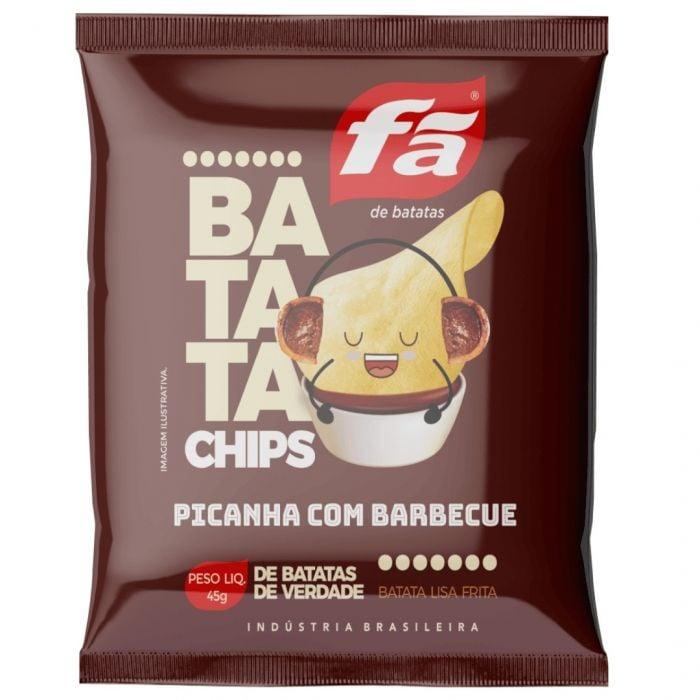 BATATA CHIPS FA PICANHA COM BARBECUE 45G