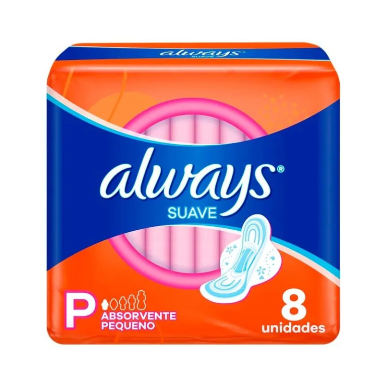ABSORVENTE ALWAYS BASICO C/ABAS C/8