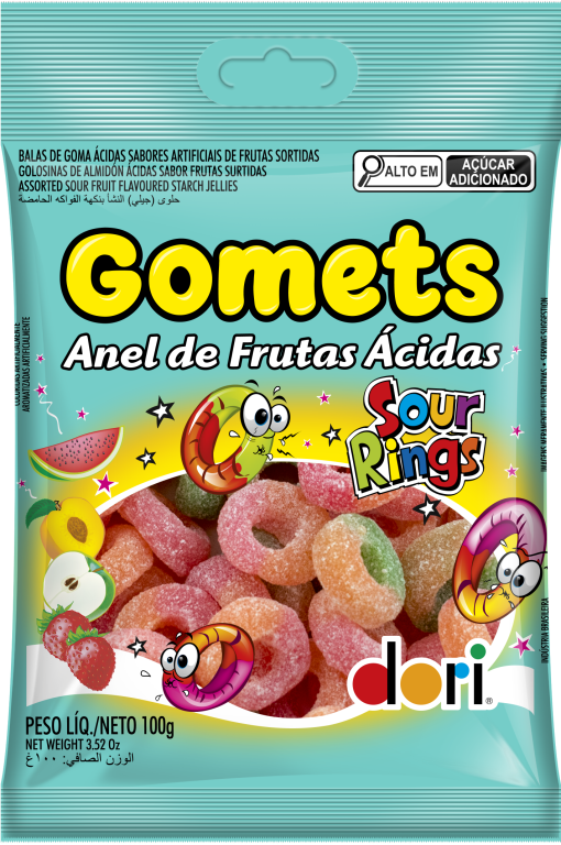 GOMETS ANEL ACIDO DORI 100G UND