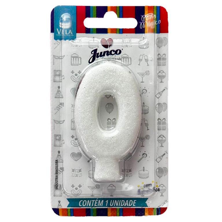 VELA ANIVERSARIO LIVE COLORS C/ GLITTER BRANCA N.0  C/10