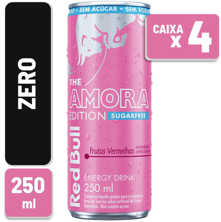 RED BULL SUGAR FREE AMORA LATA 250ML C/4