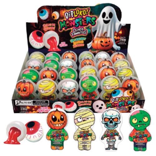 OLHOS FAMINTOS HALLOWEEN 24X10G