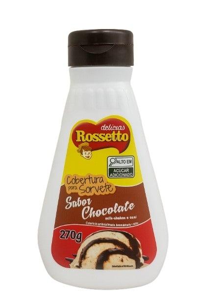 COBERTURA P/ SORVETE ROSSETTO CHOCOLATE 270G
