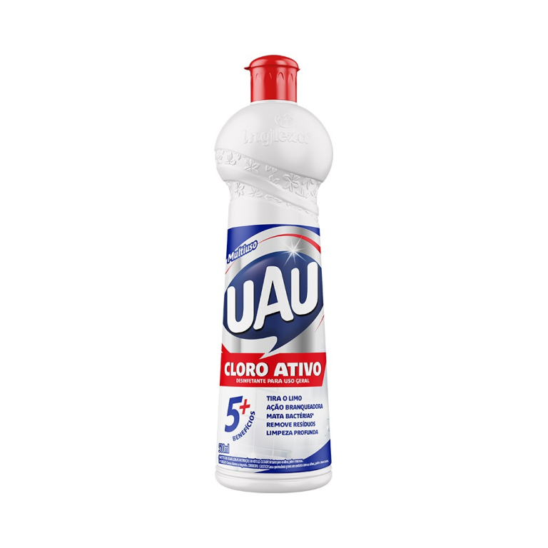 UAU DESINFETANTE MULTIUSO CLORO ATIVO 500ML