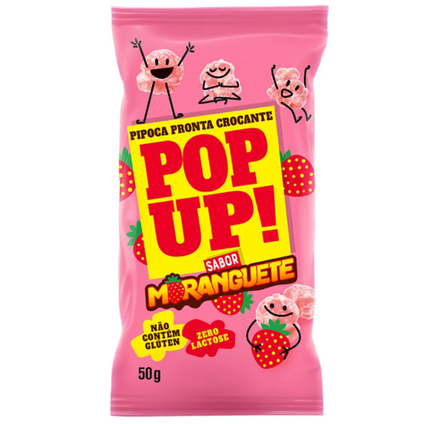 PIPOCA POP UP MORANGUETE 50G