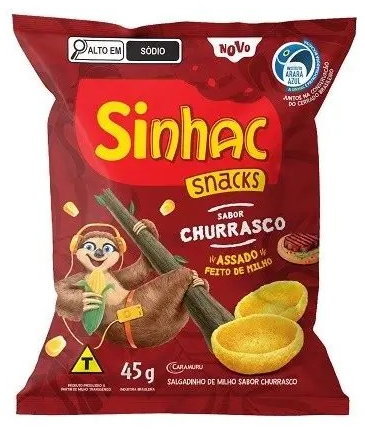 SALGADINHO DE MILHO CHURRASCO SINHAC 45G