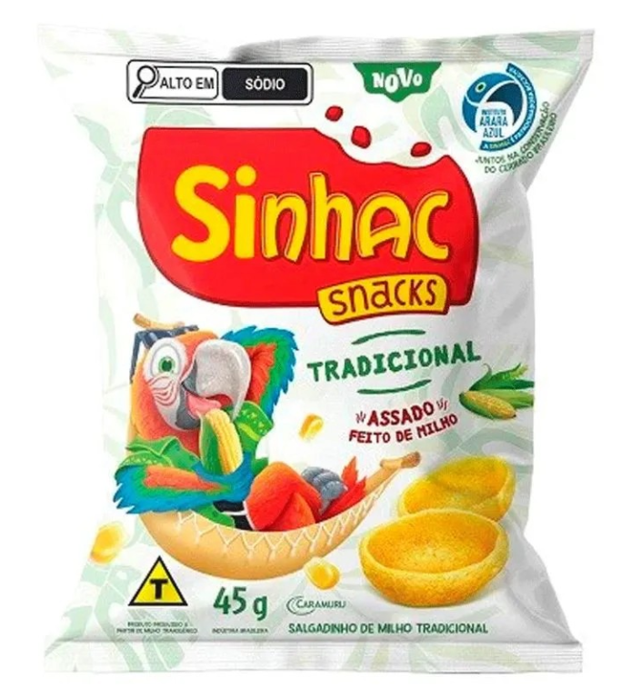 SALGADINHO DE MILHO TRADICIONAL SINHAC 45G