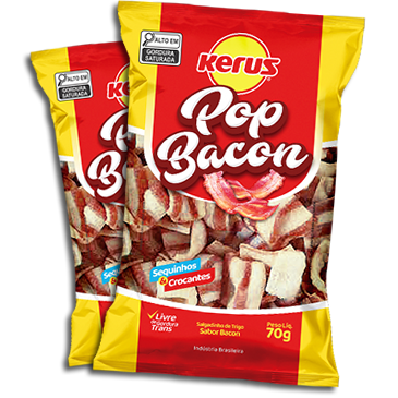 SALGADINHO KERUS POP BACON 70G FD C/10