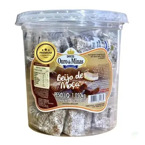 DOCE BEIJO DE MOCA OURO DE MINAS POTE C/21