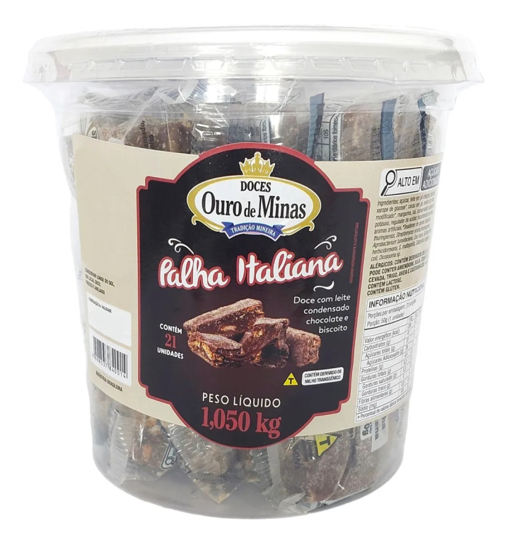 DOCE PALHA ITALIANA OURO DE MINAS POTE C/21