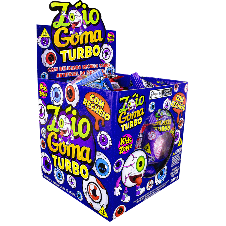 BALA DE GELATINA KIDS ZOIO GOMA TURBO DP C/24